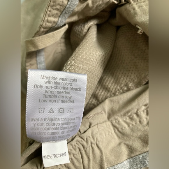 Danskin Now Convertible Hiking Pants Water Resistant Tan Women’s Size Small 4/6 - Picture 16 of 16